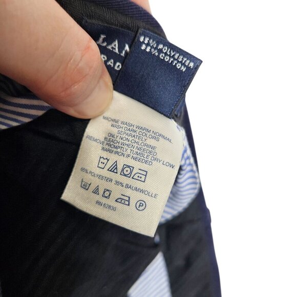 Lands End Traditional‎ Fit Mens Navy Dress Pants Size 33 Work Interview Casual - Picture 4 of 11